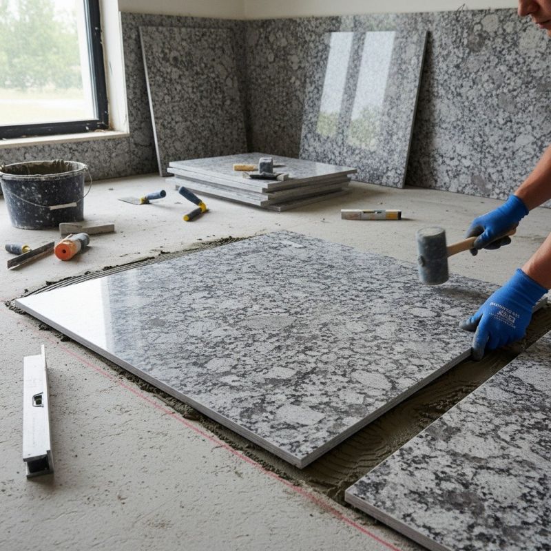 Crushed Granite Installation